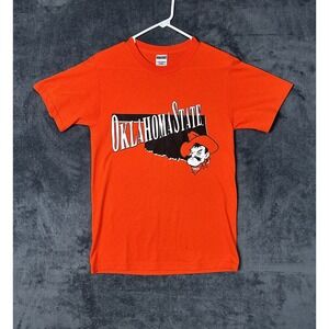 Vintage Oklahoma State Cowboys Shirt Size Small OSU Orange College Tee Graphic